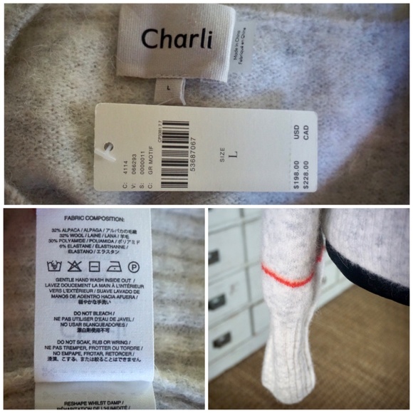 Anthropologie Angie Striped Sweater L - Picture 7 of 8